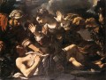 Ermina trouve le Guercino Baroque Tancré blessé